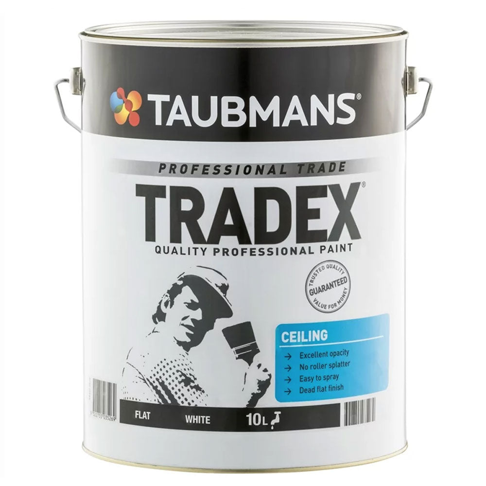 Taubmans Tradex White Flat Interior Ceiling Paint