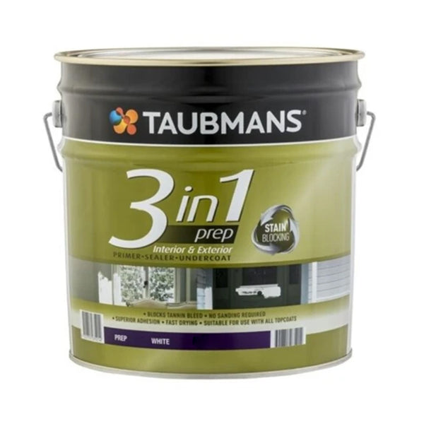 Taubmans 3 in 1 interior and exterior primer undercoat sealer white paint -
