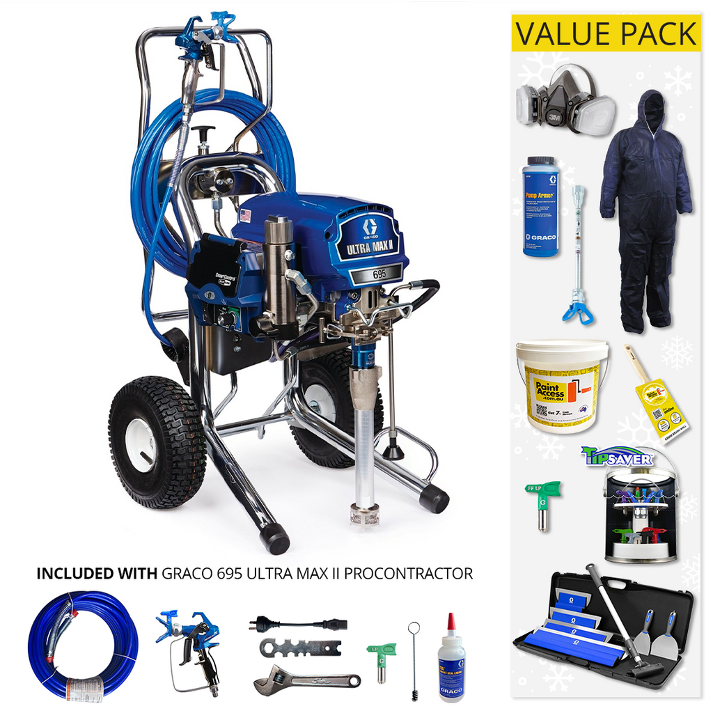 Graco Ultra Max II 695 Electric Airless Sprayer - Pro Contractor (17E614)