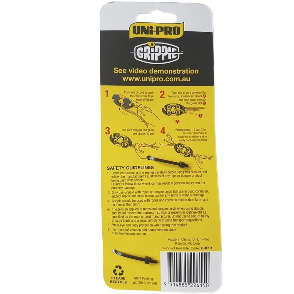 Uni-Pro Grippie - Rope or Bungee Fastener System GRP01