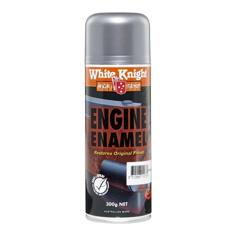 WHITE KNIGHT®  High Temp Engine Enamel Spray Paint White Knight 300g