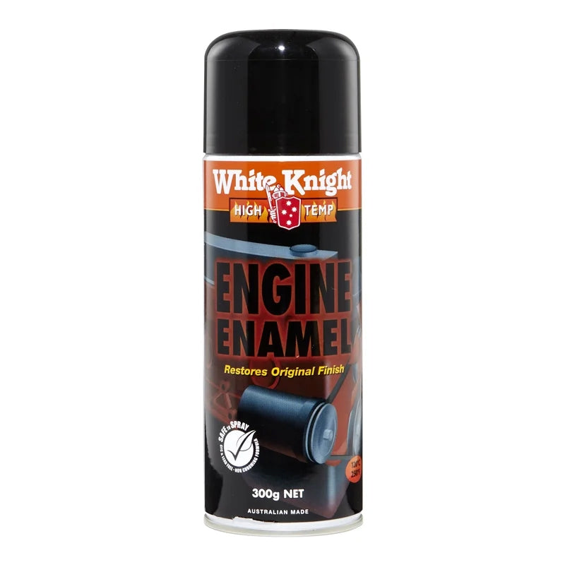 WHITE KNIGHT®  High Temp Engine Enamel Spray Paint White Knight 300g