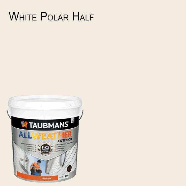 Taubmans All Weather Low Sheen - 15L - White Exterior Paint - 187200/15L