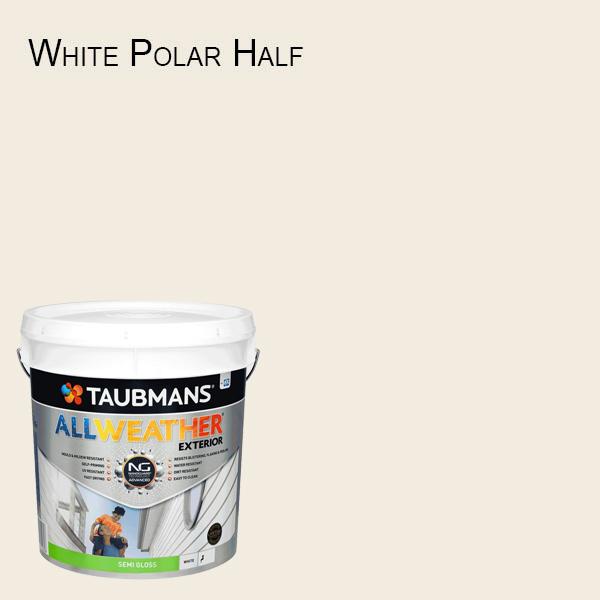 Taubmans All Weather Semi Gloss - 15L - White Exterior Paint Self Priming  187400/15L