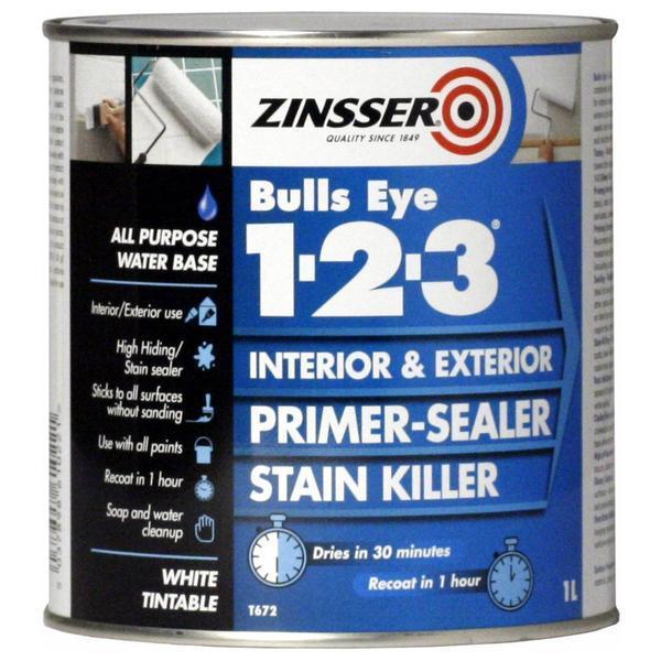 Zinsser Bulls Eye 1-2-3 Undercoat Primer-Sealer Stain Killer Range