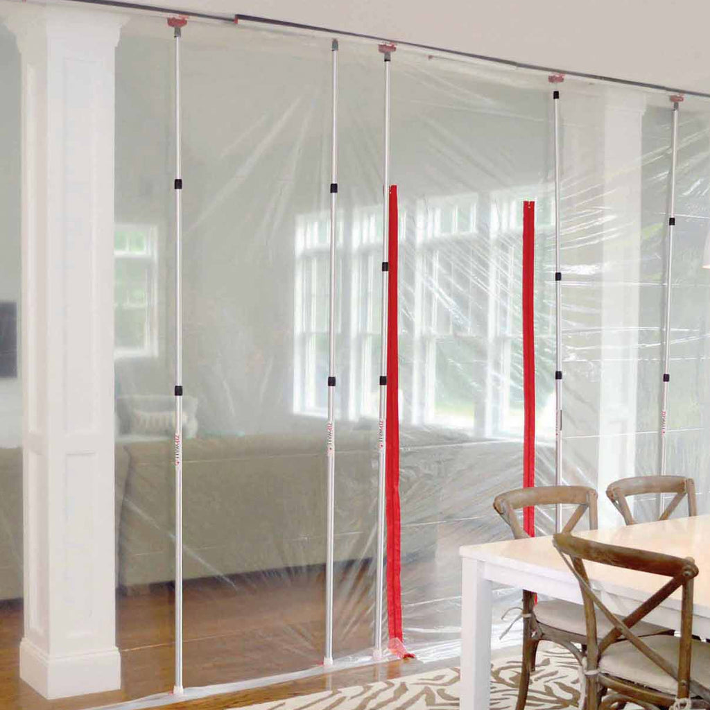 ZipWall 2 x Spring Loaded Poles (1.4m - 3.8m) SLP2-Pack