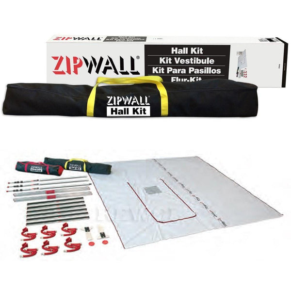 Zip Wall Hall Kit - 3 x Spring-loaded Poles + Accessories (ZHK3)