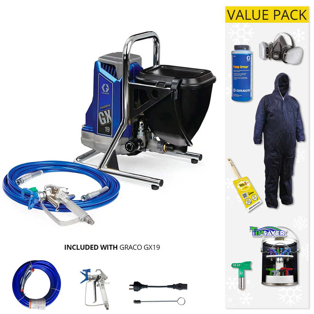 Graco Airless Paint Sprayer FinishPro FFGX 19 (17H223) With Value Pack