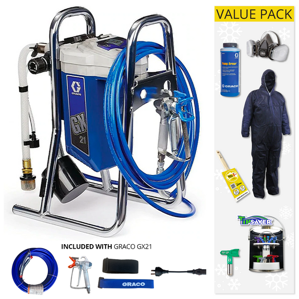 GRACO GX 21 Airless Paint Sprayer With Value Pack