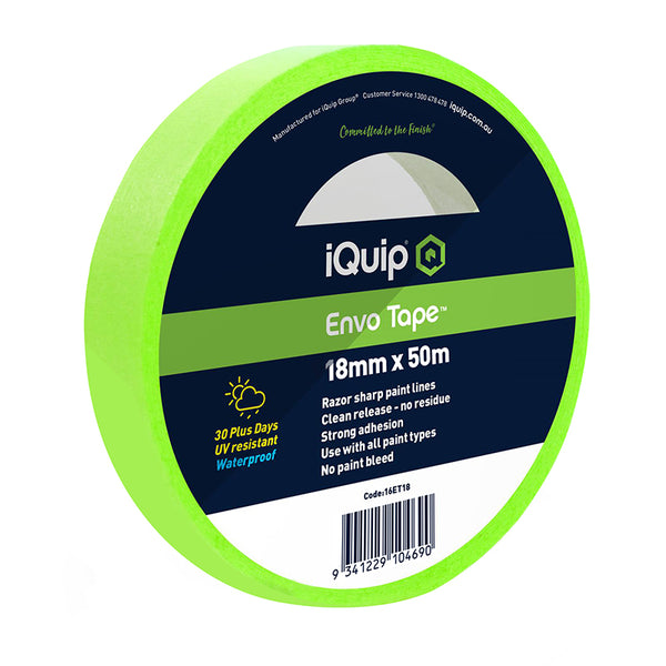 iQuip 30-Day Envo Masking Tape 18mm x 50m