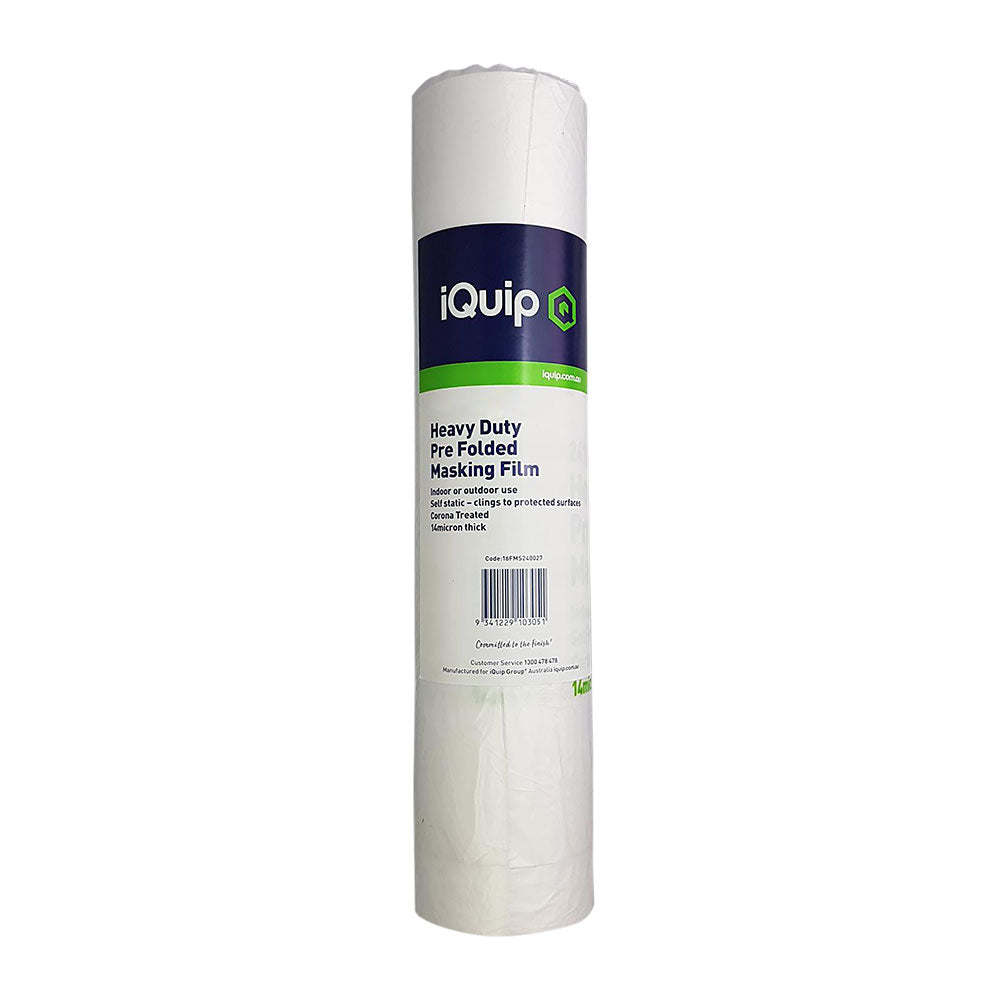 iQuip Prefolded Plastic Masking Film Roll