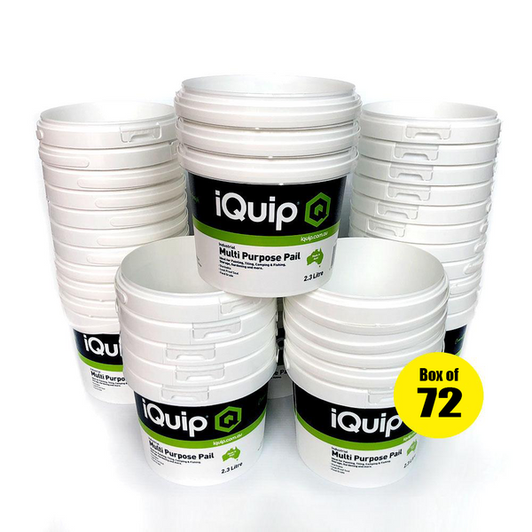 iQuip 2.3L Plastic Muli-Purpose Pail (no lid) - BOX OF 72 22PP02