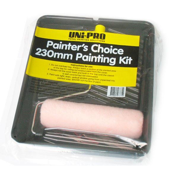 Uni-Pro Acrylic Painter's Choice Paint Roller Kit 230mm