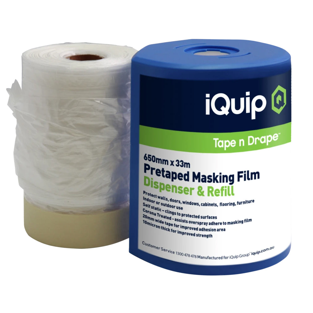 iQuip Pretaped Masking Film & Dispenser