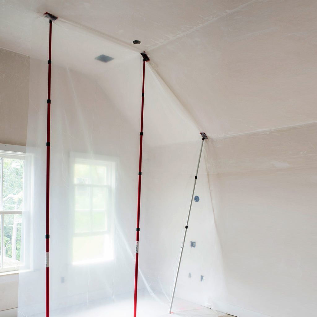 ZipWall 2 x Super-Tall Spring Loaded Poles With Jacks (1.6m-6.1m) for Extra Tall Ceilings (ZST2)